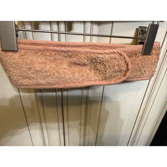 Dolce & Gabbana Womens Embroidered Logo Skincare Terry Cloth Headband Pink OS - Picture 4 of 4